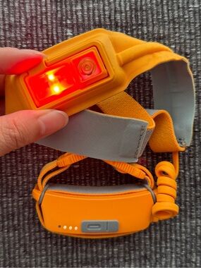 BIOLITE Rechargeable LED Headlamp – Orange w/ Carry Case (⚠️Video: Strobes)